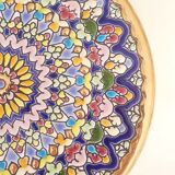 Assiette décorative émail et or Cercolon Espagne