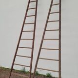 Double ladder for market gardening, fruit harvest, old wooden picking - 3m65