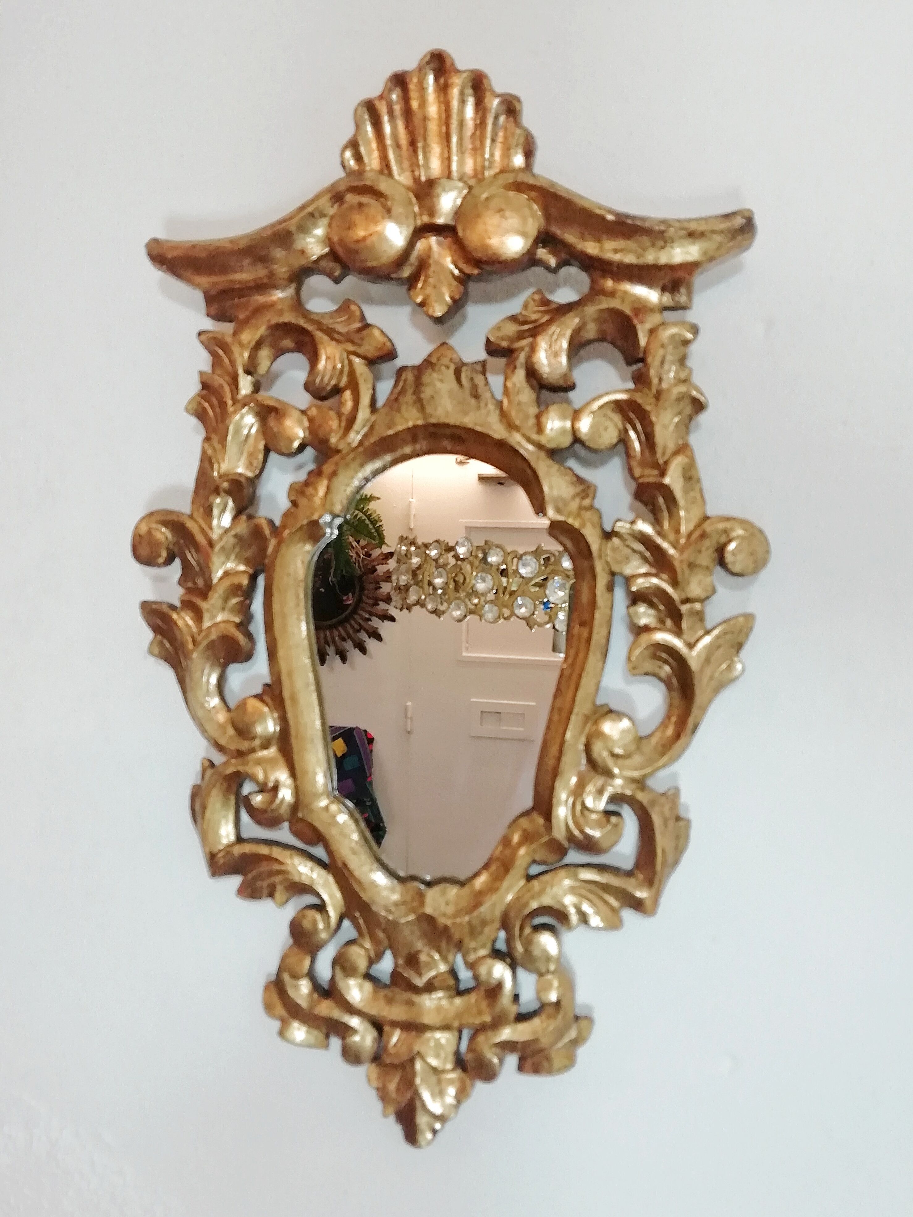 Spanish baroque mirror - 57x34cm