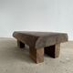 Asian solid wood quadripod brutalist coffee table H30 L81 l42