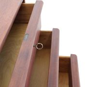 Mid-century teak chest of drawers / dresser / Danish modern design / 1960s