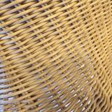 Fauteuil lotus en osier