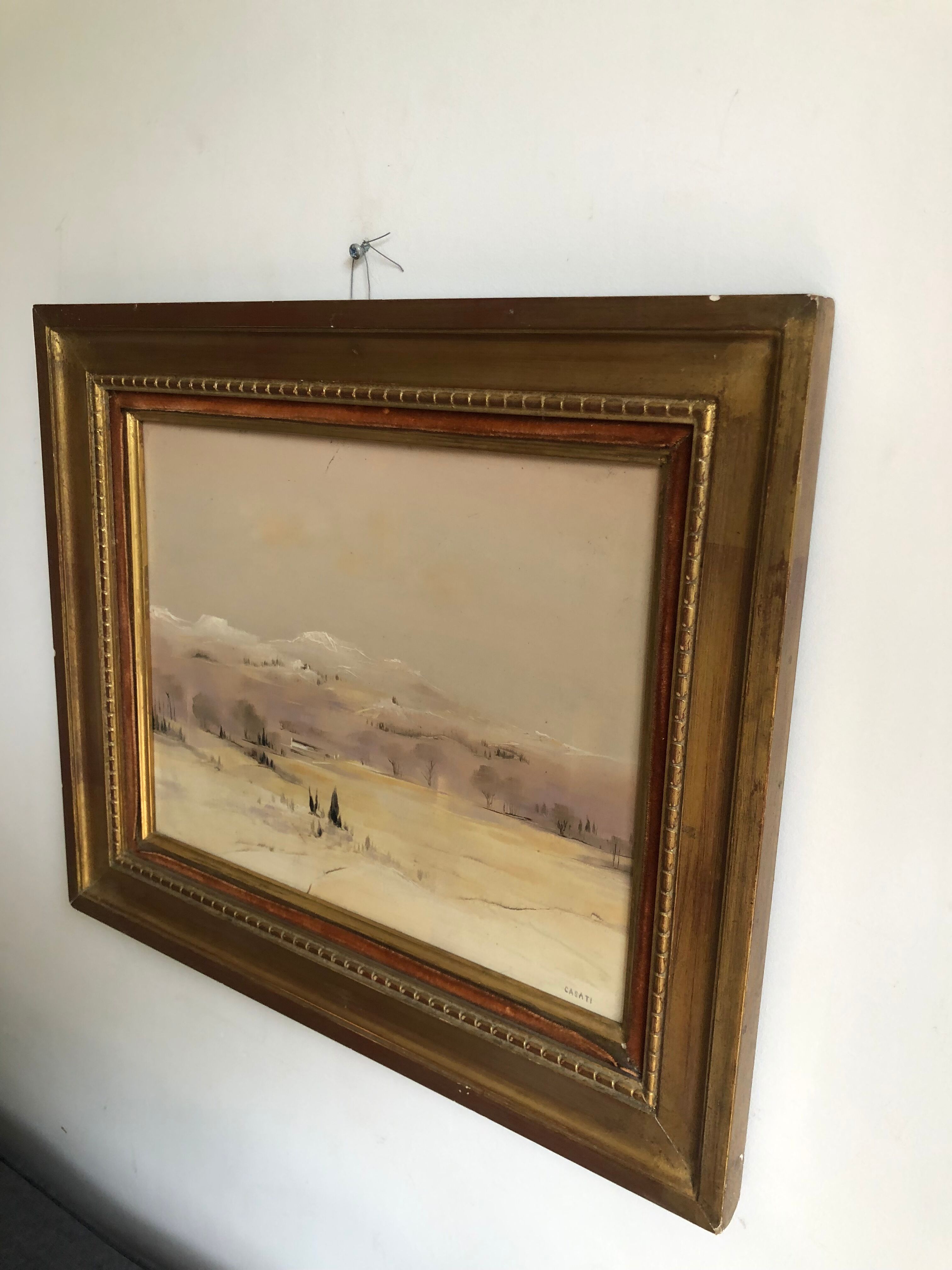 Huile sur toile paysage de Haute Provence