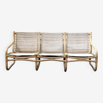 Scandinavian bamboo sofa