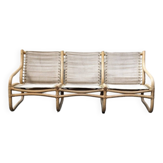 Scandinavian bamboo sofa