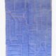 Tapis Bleu Contemporain - 350 x 243 cm