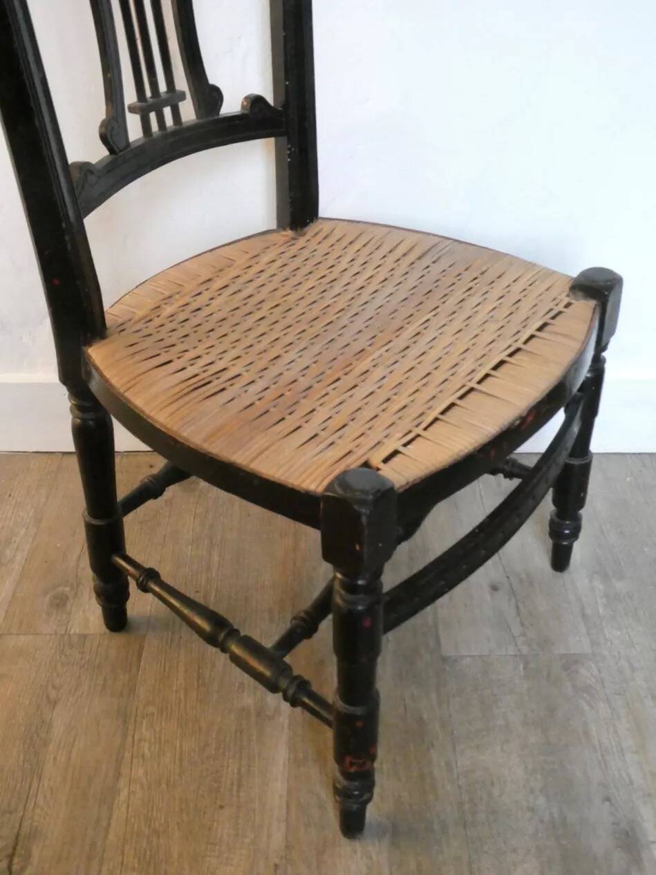 Provençal nursing chair with caned seat, around 1900