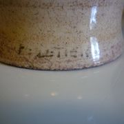 Georges Pelletier's beige-pink and gold ceramic vase