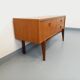 Small vintage Scandinavian teak sideboard from the 1960s.