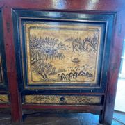 Antique Chinese sideboard 3 doors + 3 drawers