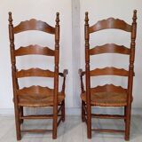 Pair of nursing or fireside armchairs