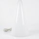 Vintage cone lamp in white opaline glass – SCE edition, France 1980s