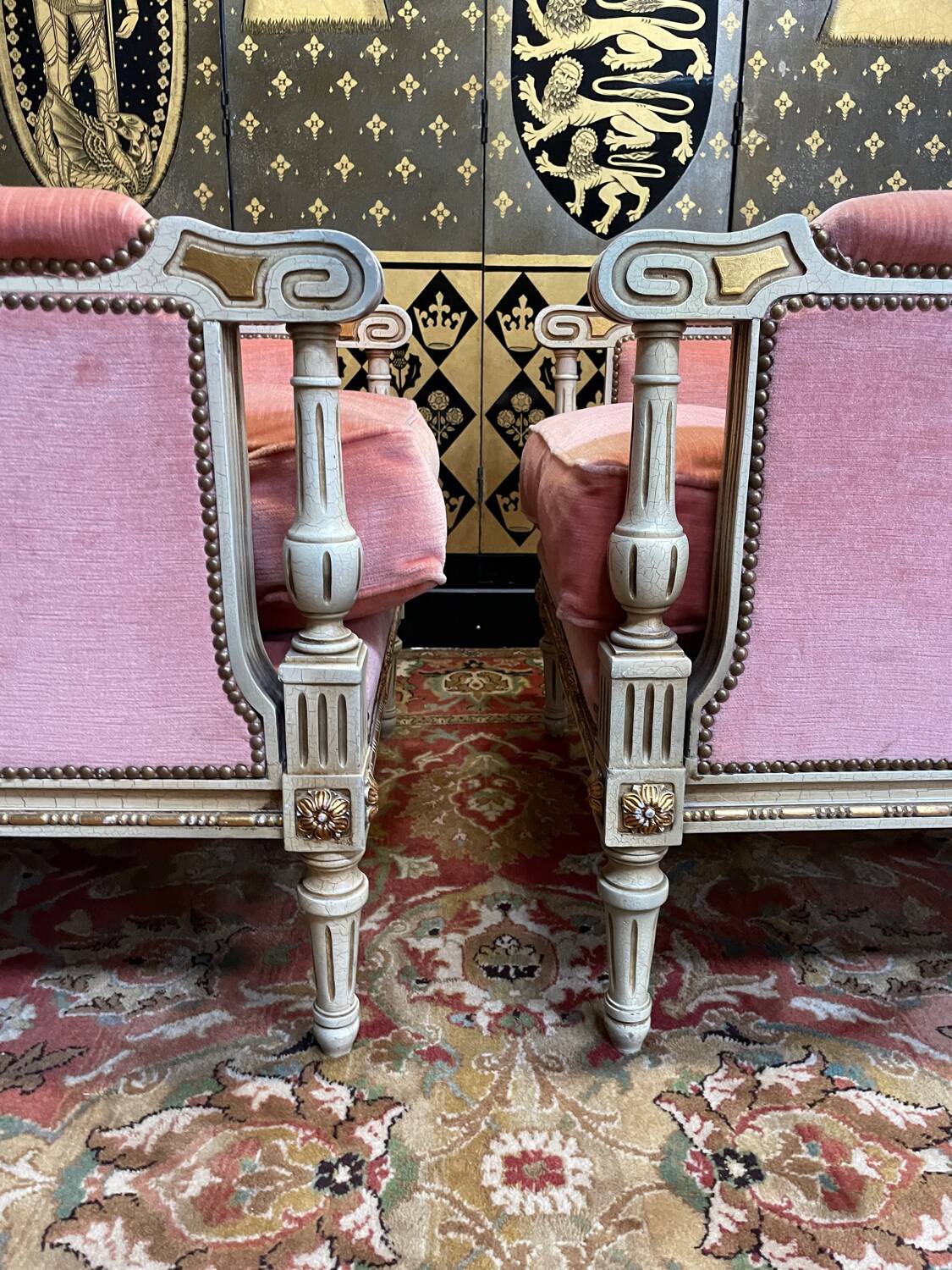 Pair of armchairs - Louis XVI style