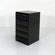 Black box with 5 drawers model "4601" by Simon Fussell for Kartell, 1970