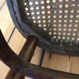 Fluted bistro chair in early 1900