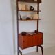Meuble de rangement, bibliothèque scandinave en teck Ergo, 1960