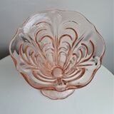 Vase en verre rose