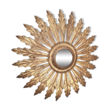 Sun mirror wall lamp