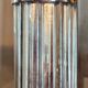 G. frattini for relco vintage chrome floor lamp with glass stems