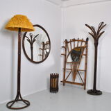 Large rattan mirror 96 cm
