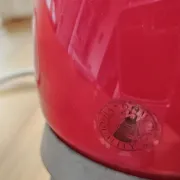 "Fjorton" red lamp by Tatsuo Konno for IKEA – Vintage 1990