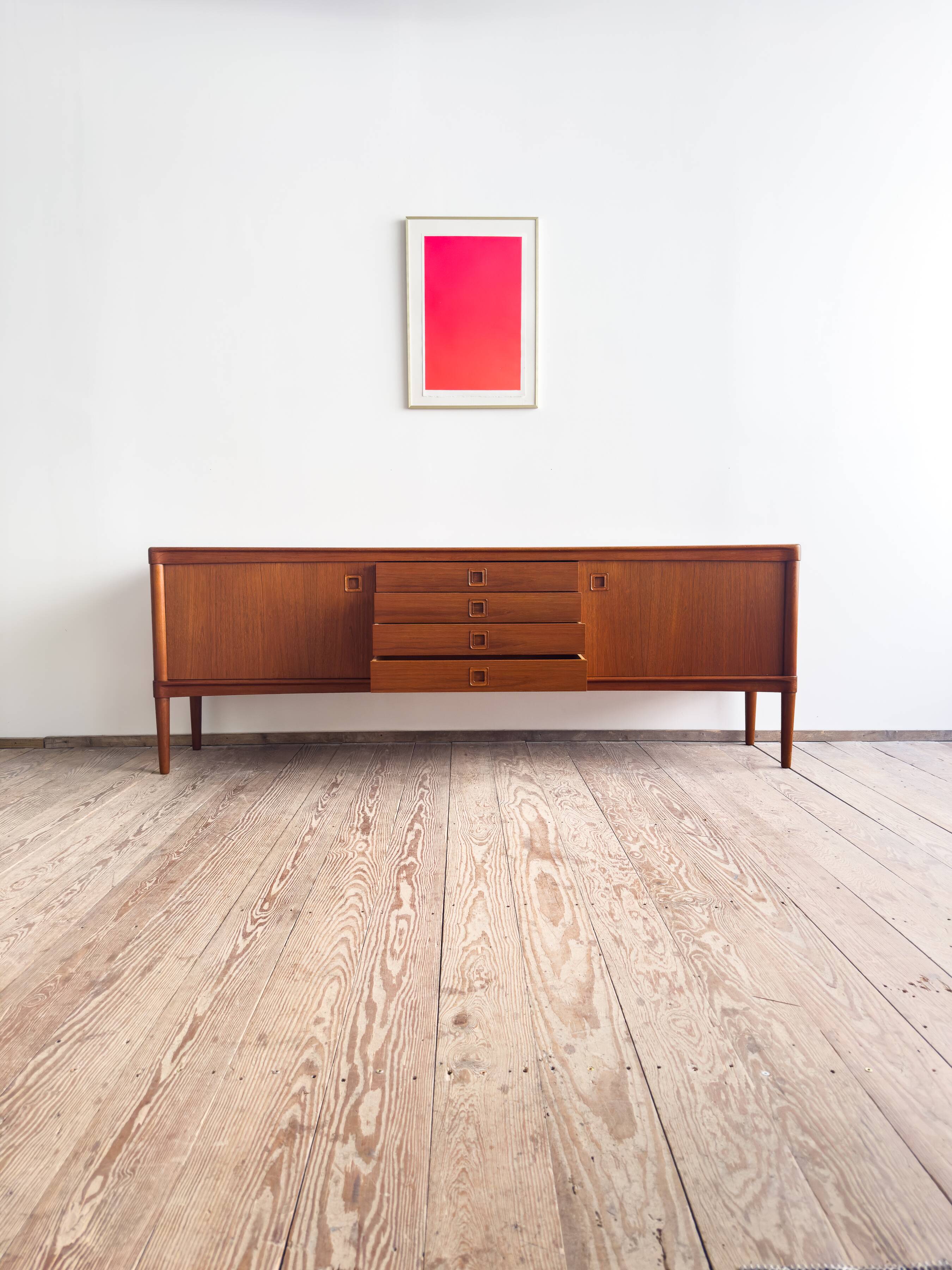 Enfilade danoise vintage en teck par H.W. Klein pour Bramin, années 60