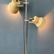 Lampadaire beige Dijkstra de style Space Age du milieu du siècle