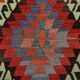 6x10 Green & Red Tribal Vintage Kilim Rug, 199x320Cm