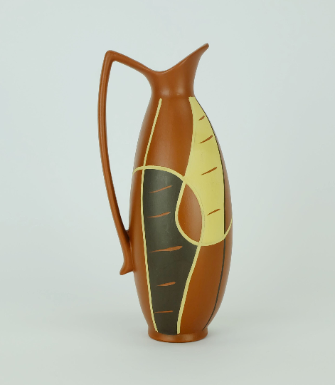 Vase sawa keramik 1950s organic shape and decor model 320-20