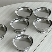 Set of 6 vintage stainless steel bowls.