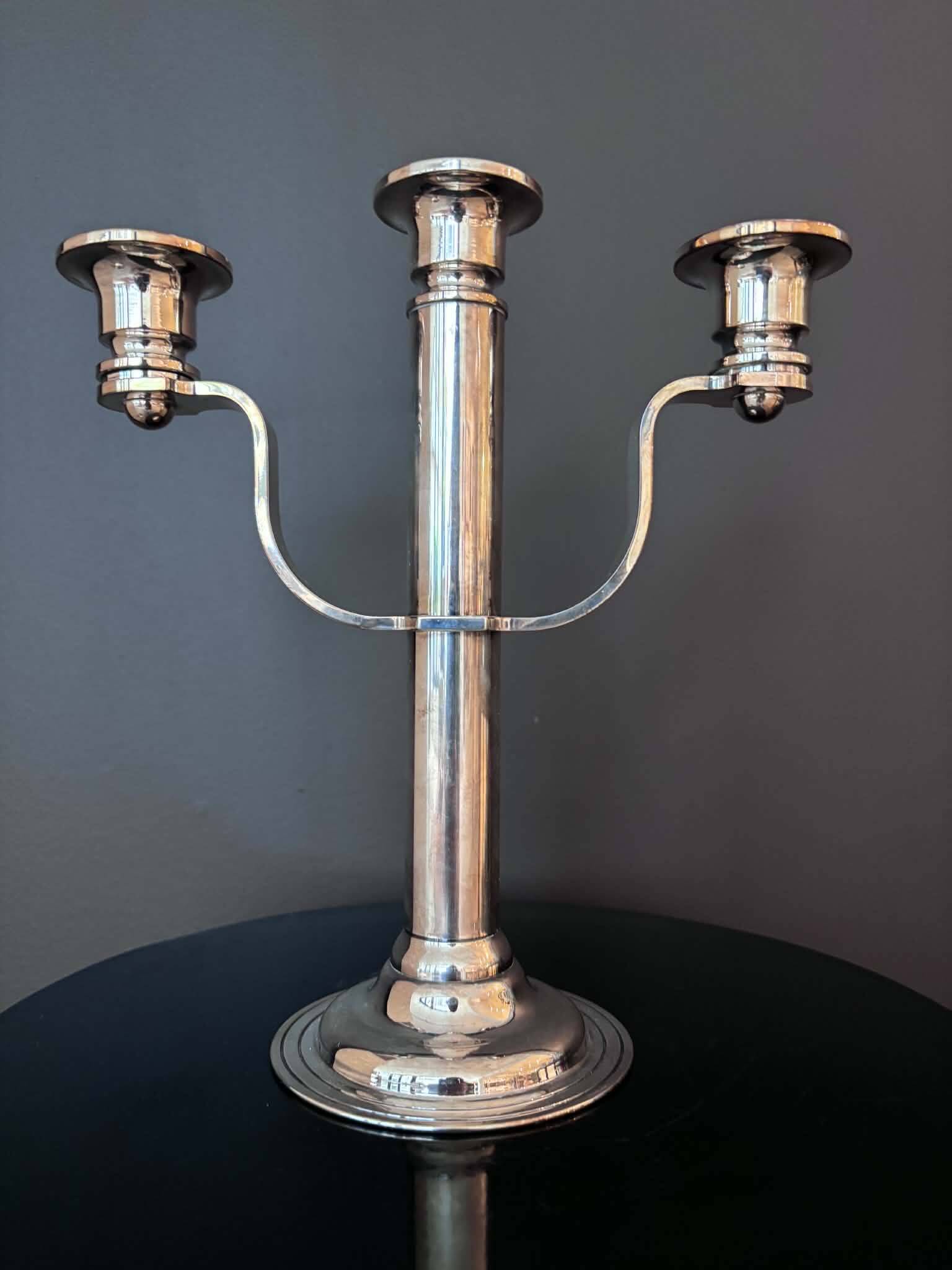 Silver candlestick
