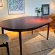 Vintage Scandinavian extendable round table in rosewood "Ingrid"