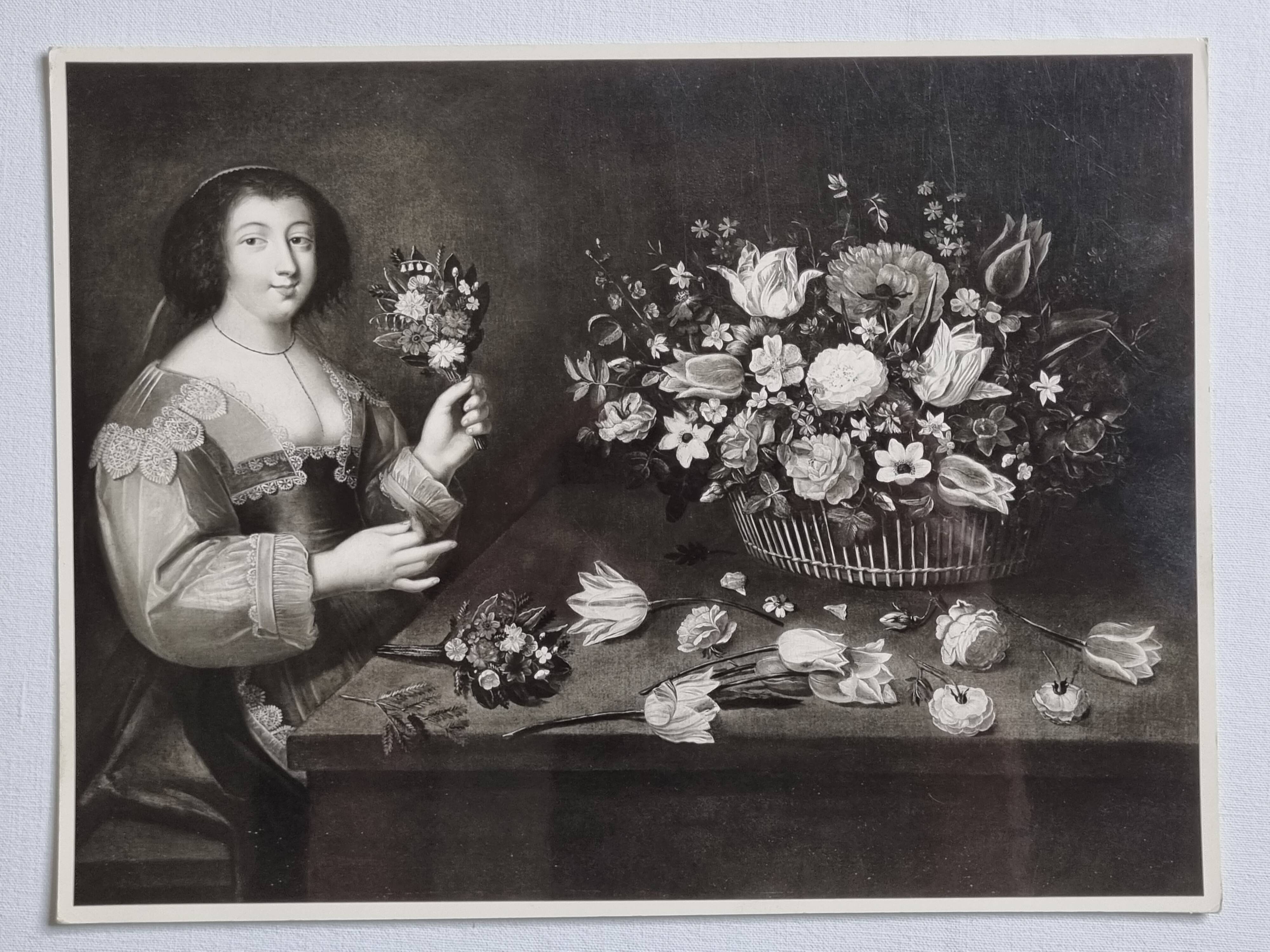 Art photography after Jacques Linard, The flower girl, 60s-70s