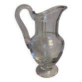 Pichet à eau Cristal Saint-Louis signés – service ancien gravé
