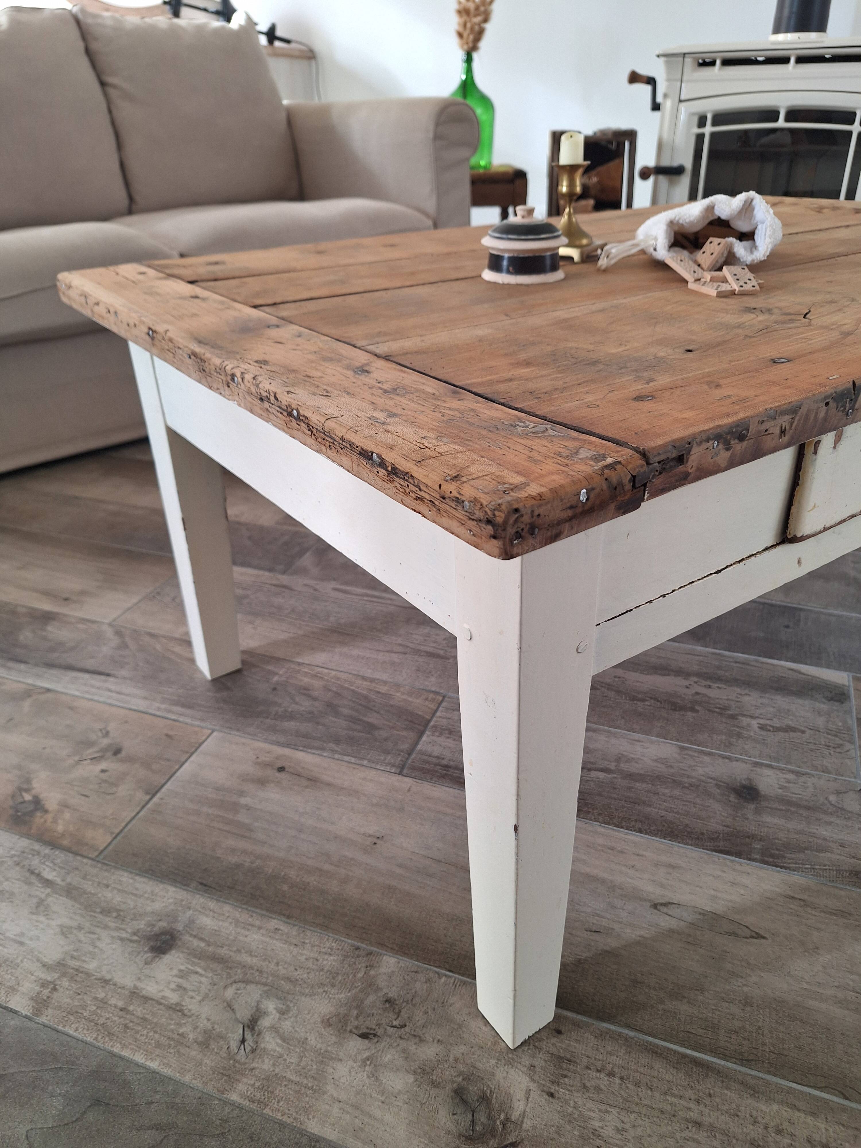 Country farmhouse coffee table