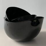 Black lacquer tsé tsé bowls
