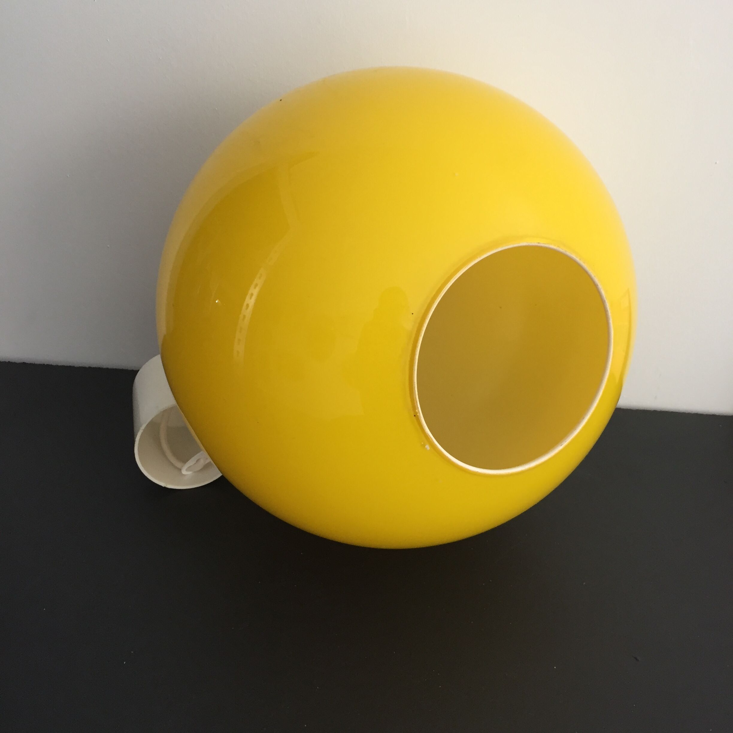 Hanging lamp 70s yellow
