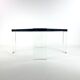 Eightie's glass and plexiglass coffee table