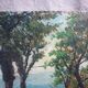 Painting painting on landscape panel signed g cocagne