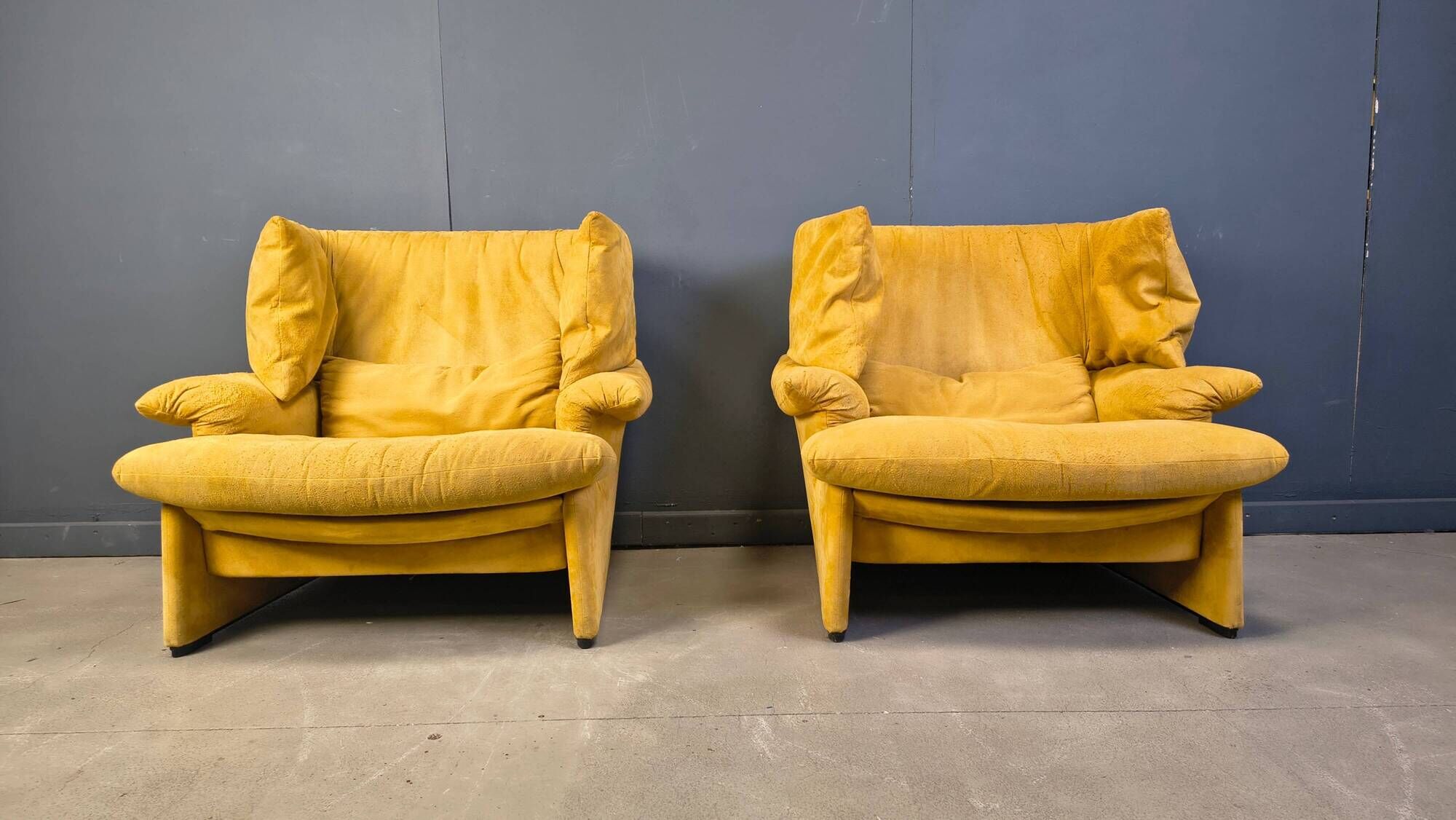 Porto Venere sofas by Vico Magistretti for Cassina, 1980s