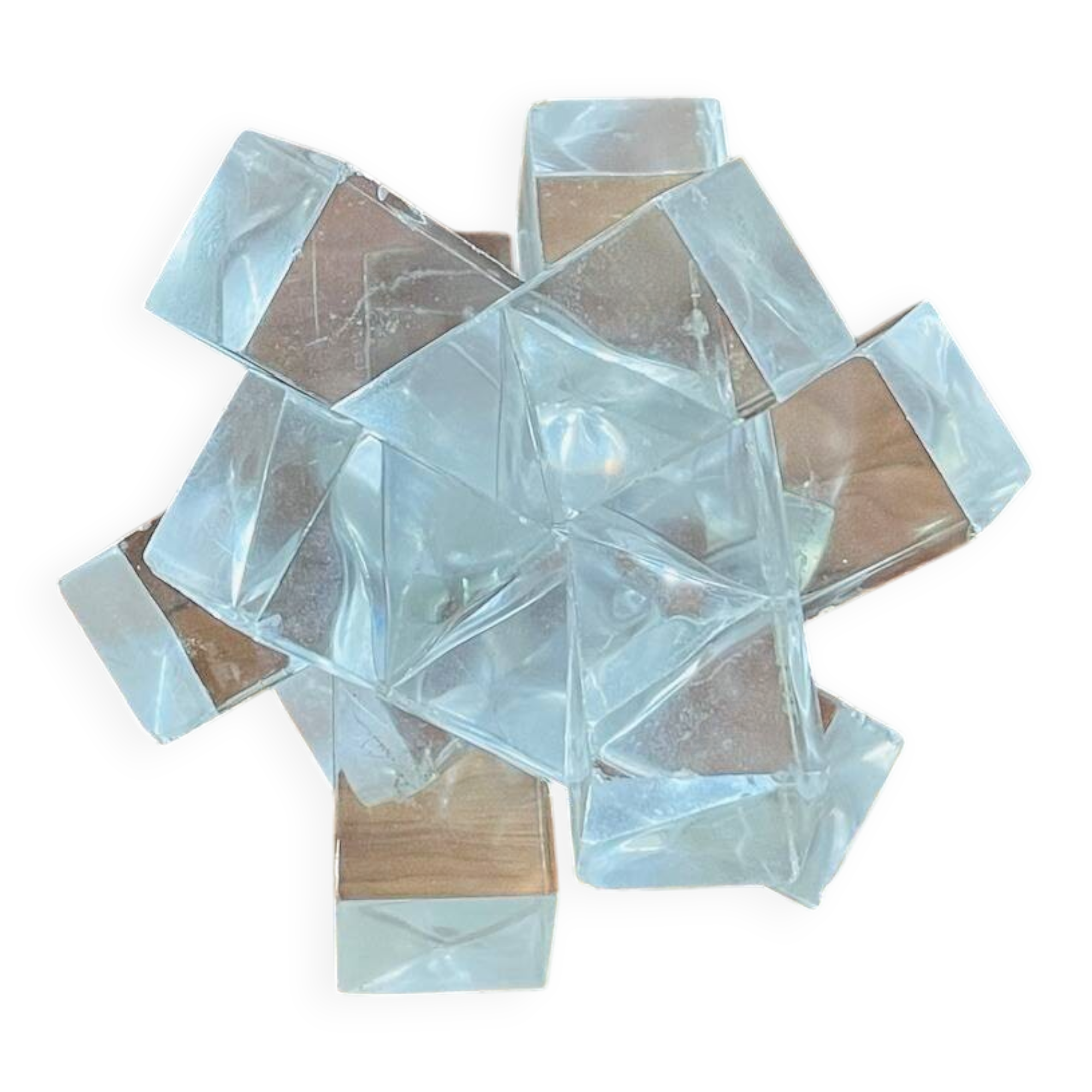 Vintage Chinese Plexiglas Puzzle, Circa 1970s