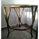 Table tripode vintage en rotin