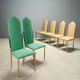 Vintage chairs Maison Jansen Sabot design Alain Delon 1970s
