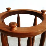 wooden umbrella stand, openwork wooden umbrella rest, wooden walking stick holder.