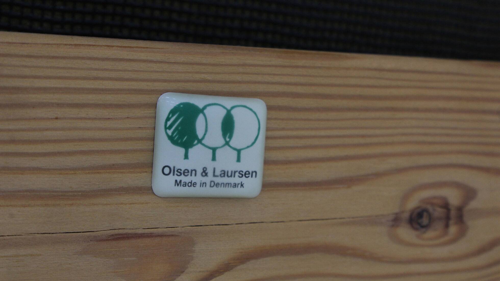 Vintage Danish mid-century corner sofa solid teak by Olsen Laursen 1960s