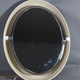 Oval mirror backlit vintage 70, 68x55 cm