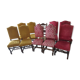 Set of 10 Louis XIII style chairs in molded wood
