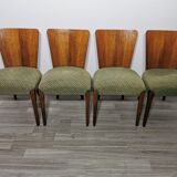 4 art deco dining chairs by Jindrich Halabala
