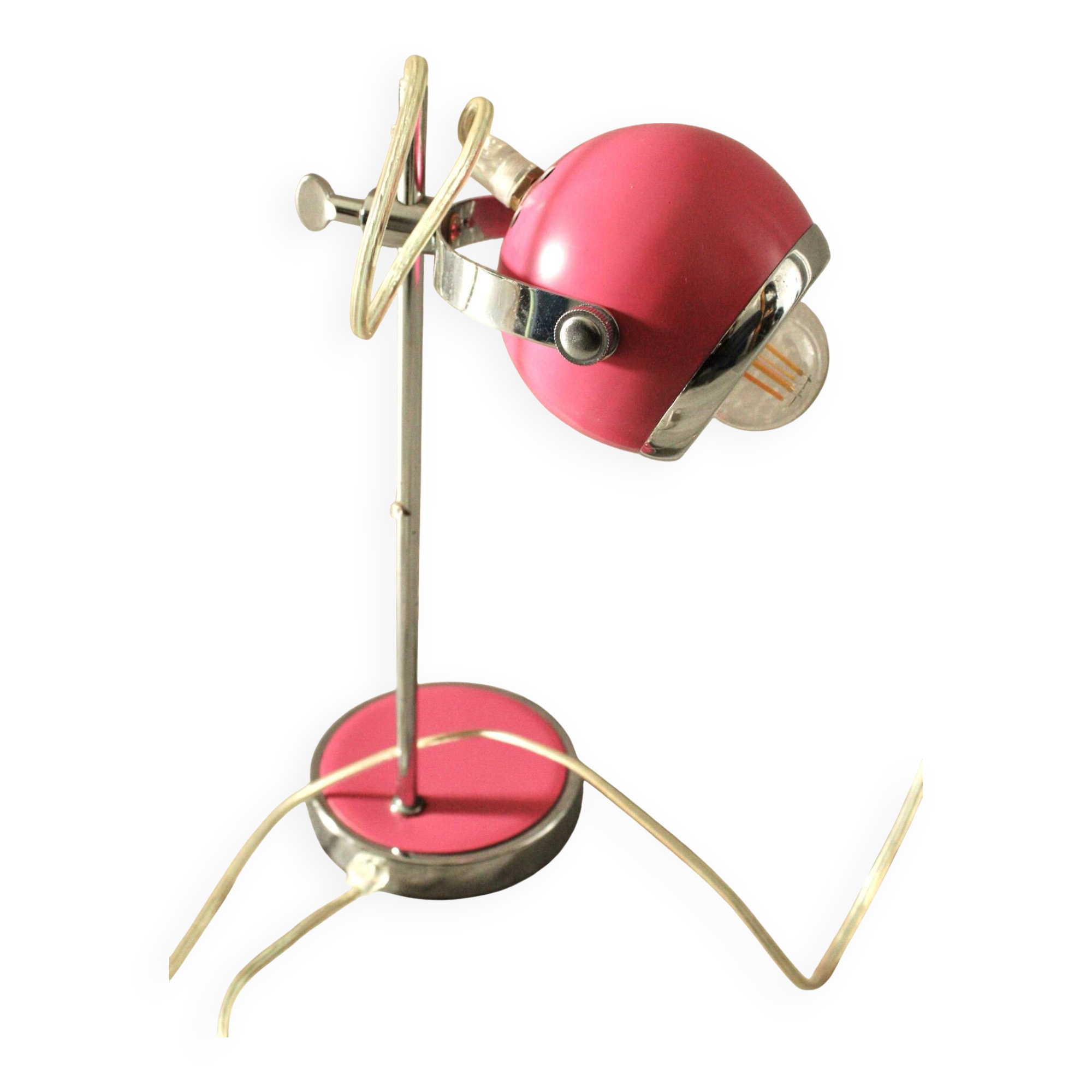 Lampe eyeball rose - Vintage