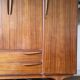Vintage Scandinavian style teak wardrobe from the 1960s by Tricoire and Vecchione.